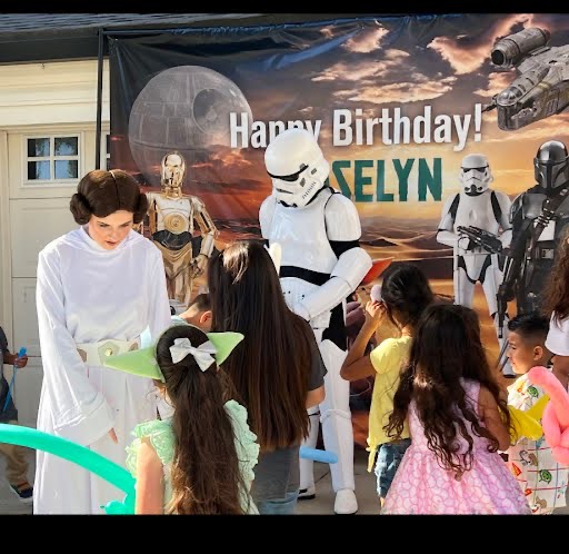 Star Wars character at Jacksonville birthday party